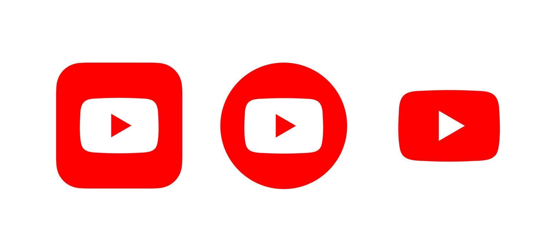 vector de logotipo de youtube, vector de icono de youtube, vector libre de símbolo de youtube