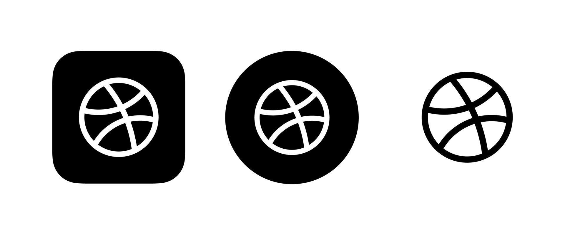 logo de dribbble, icono de dribbble vector gratis