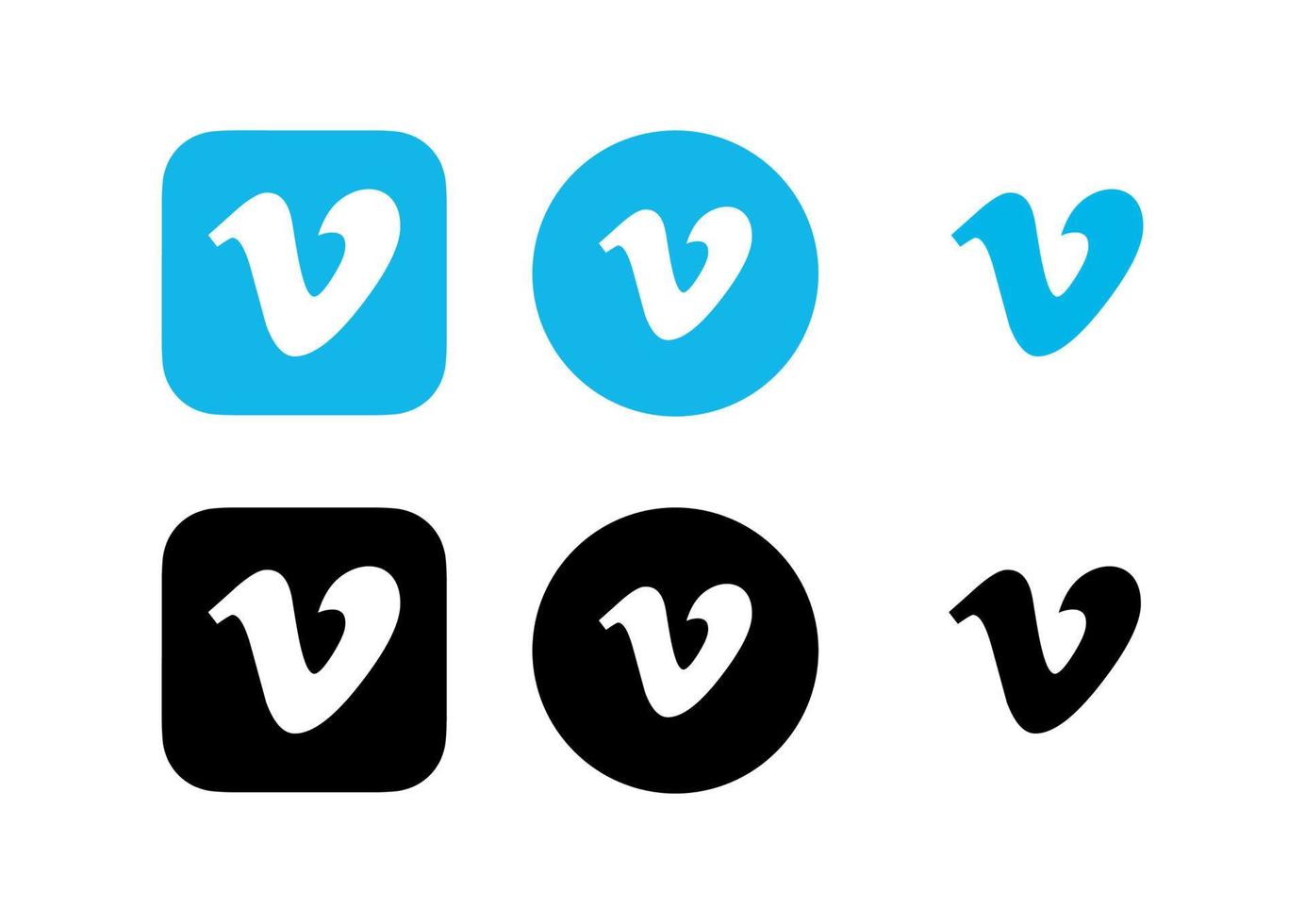 logotipo de vimeo, símbolo de vimeo, icono de vimeo vector gratis