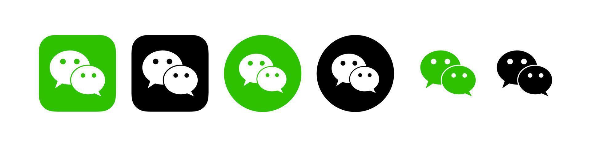 wechat logo, wechat icon free vector