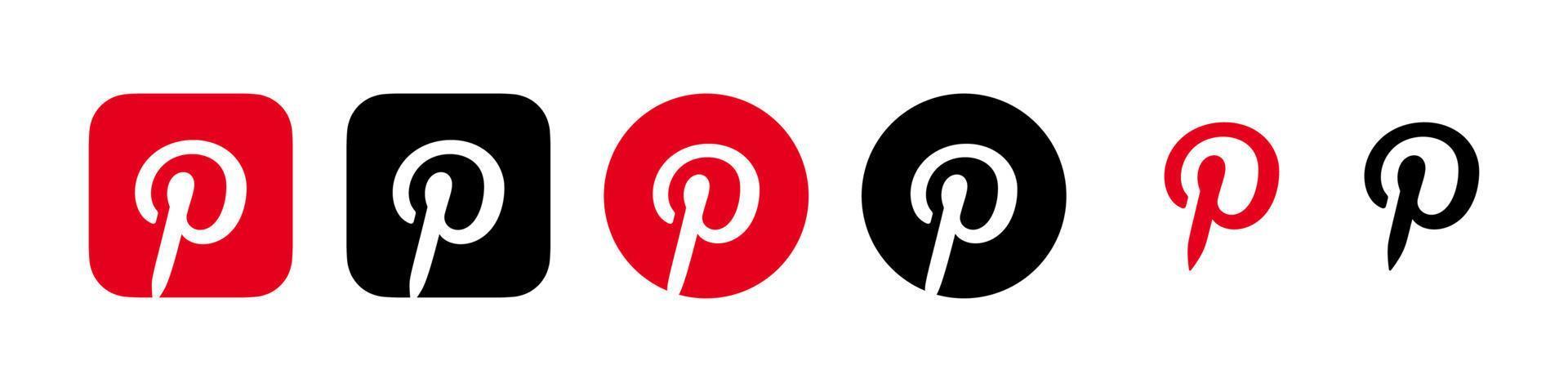 Pinterest logo vector, Pinterest symbol, Pinterest icon Free vector
