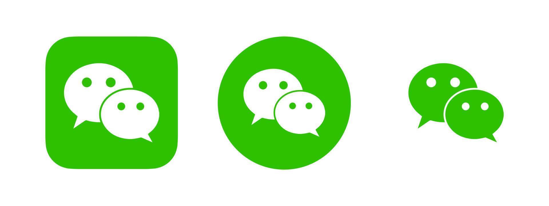 wechat logo, wechat icon free vector