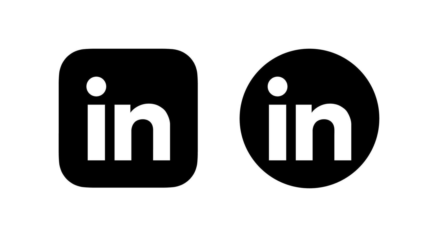 vector logo de linkedin, símbolo de linkedin, vector libre de icono de linkedin