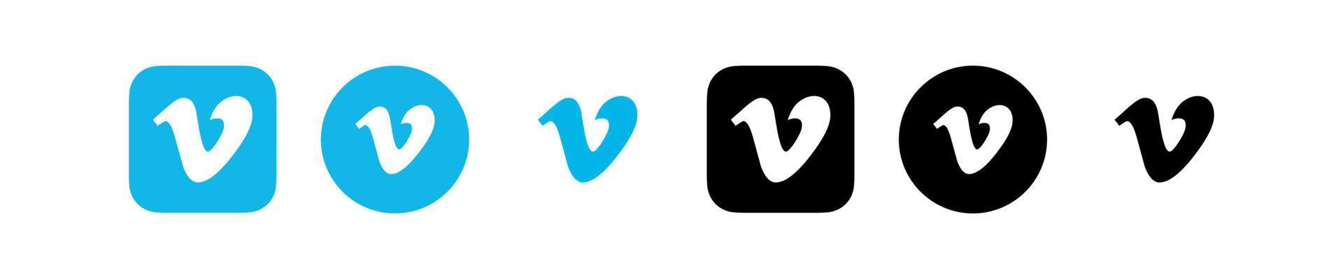 logotipo de vimeo, símbolo de vimeo, icono de vimeo vector gratis