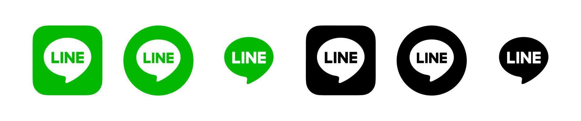 Line app logo, Line app symbol, Line icon free vector