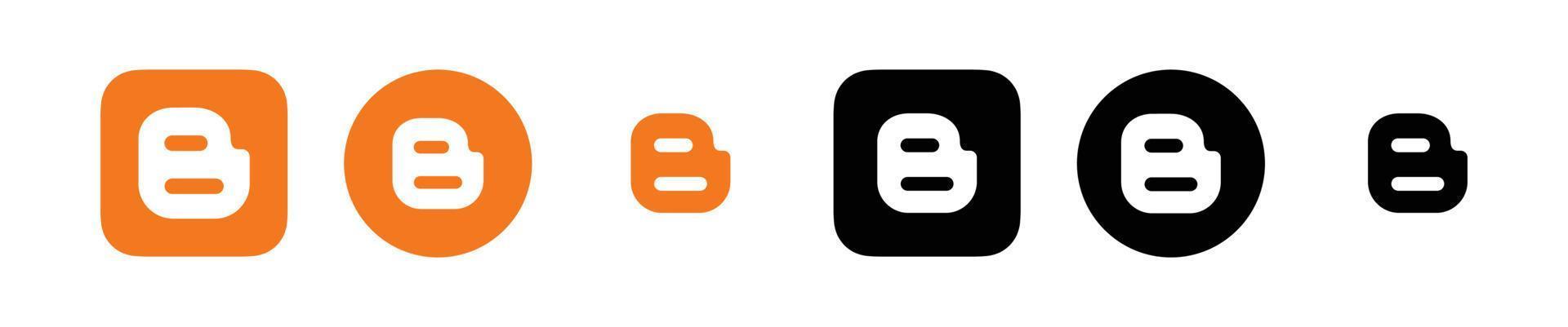 Blogger logo, Blogger icon free vector