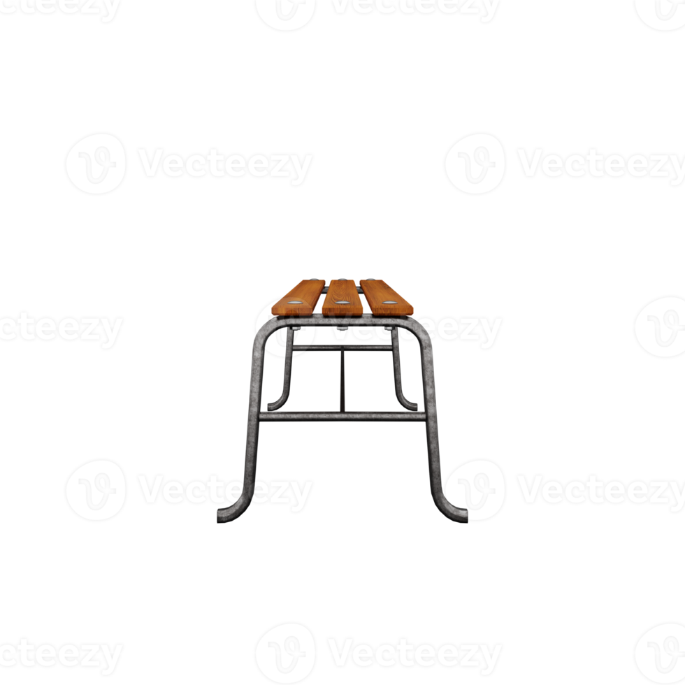 classic bench isolated png