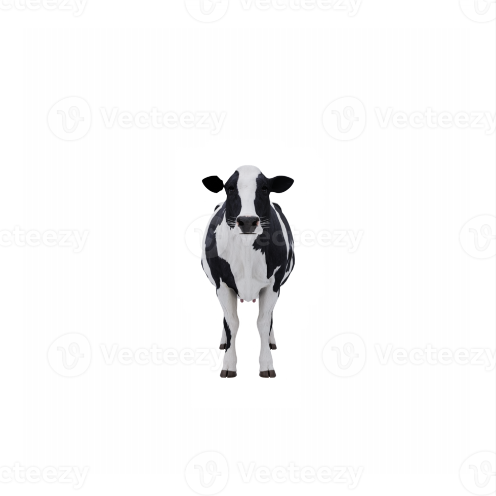 vaca 3d aislada png