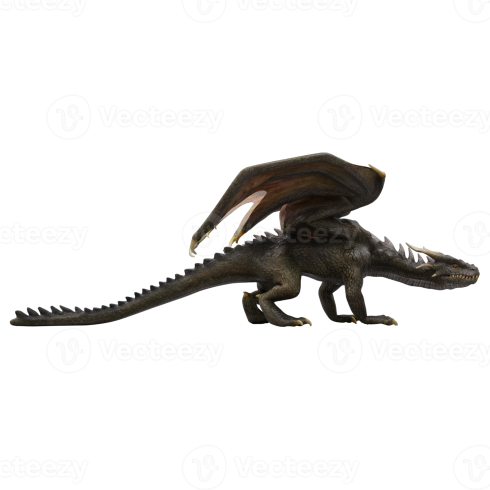 3d drake isolerat png