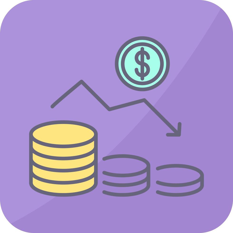Money Loss Vector Icon