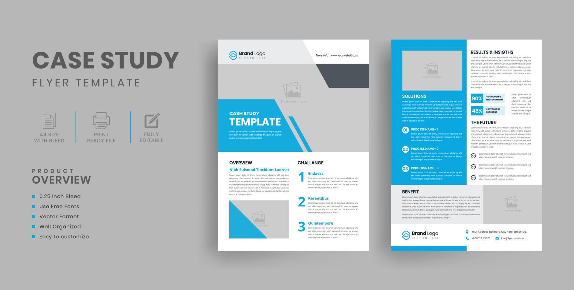 Corporate Case Study Template, Case Study Cover, Case Study Layout With ...