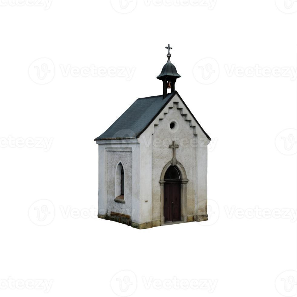 3d chapel building isolated png