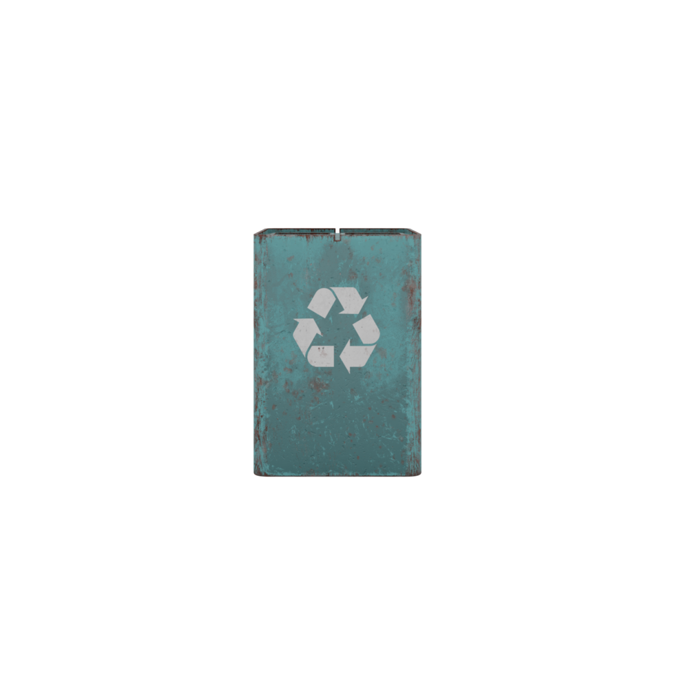 3d street trash bin png