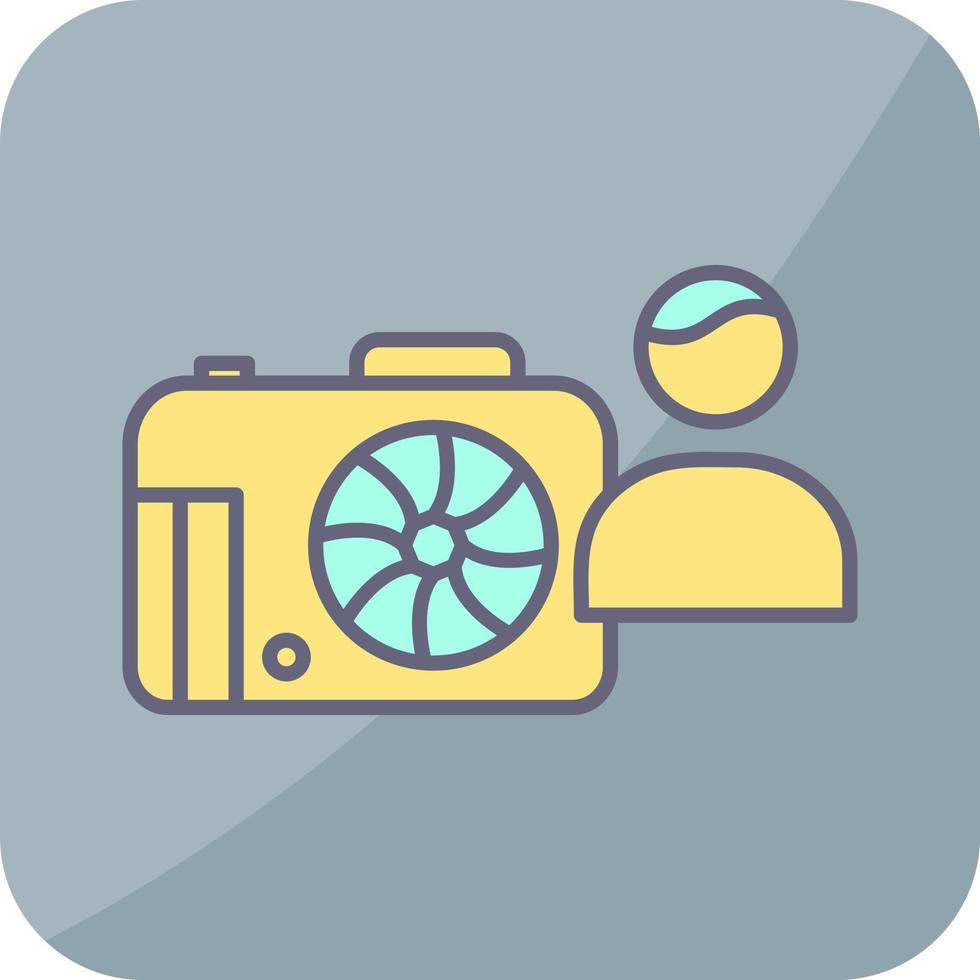 Unique Photographer Vector Icon