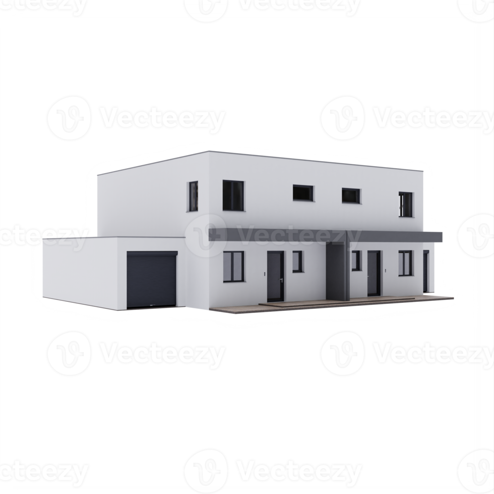 3d duplex huis png