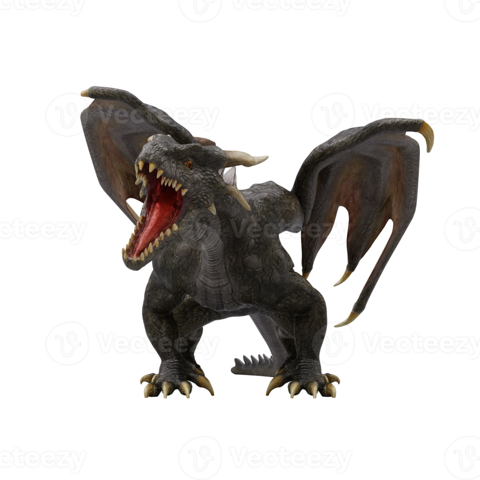 3d draak geïsoleerd png