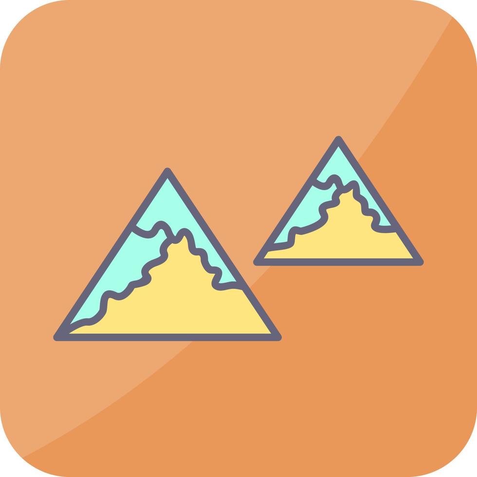 Unique Mountains Vector Icon