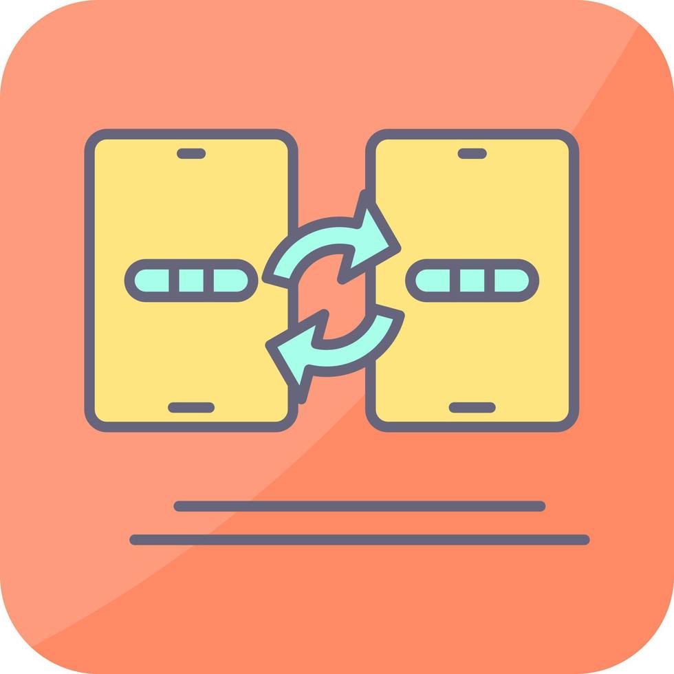 icono de vector de transferencia de datos