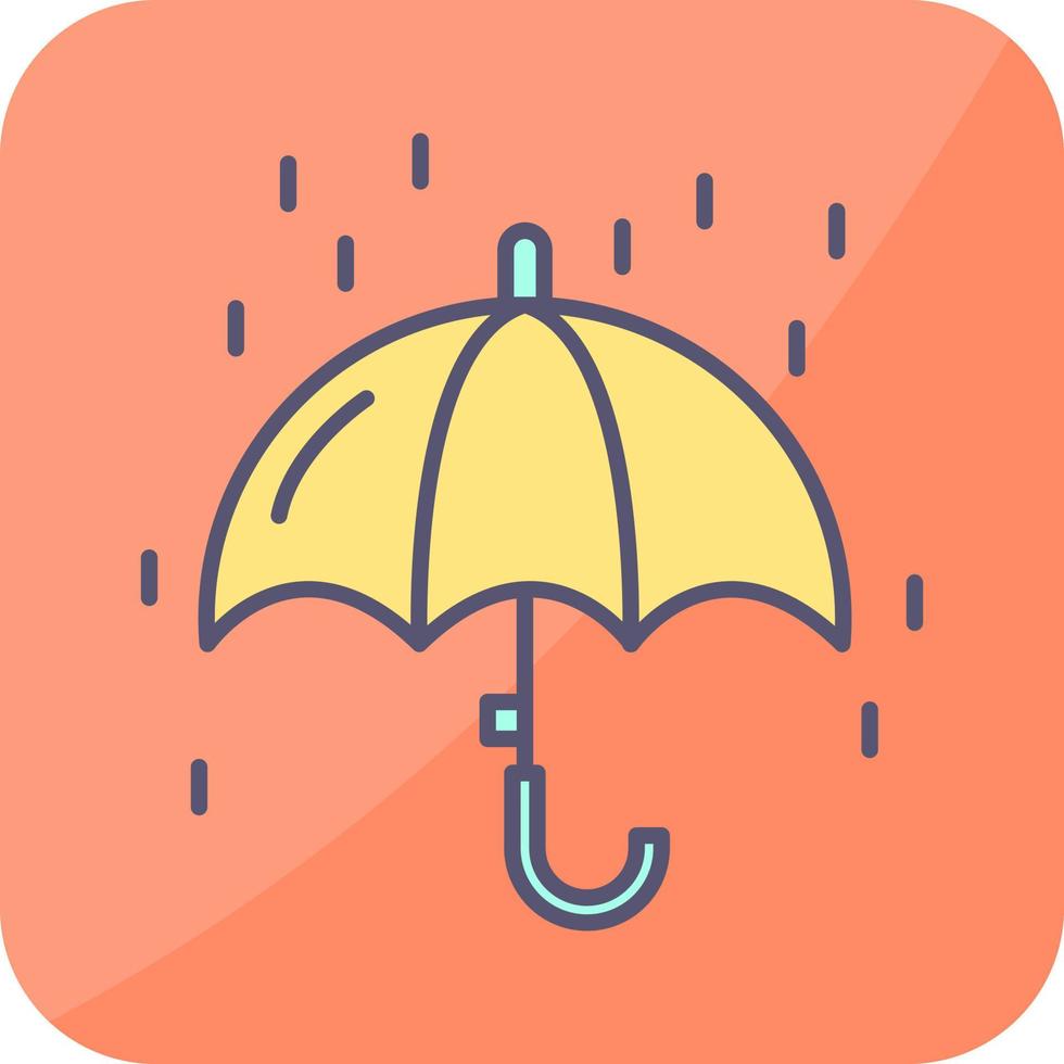 Raining Vector Icon