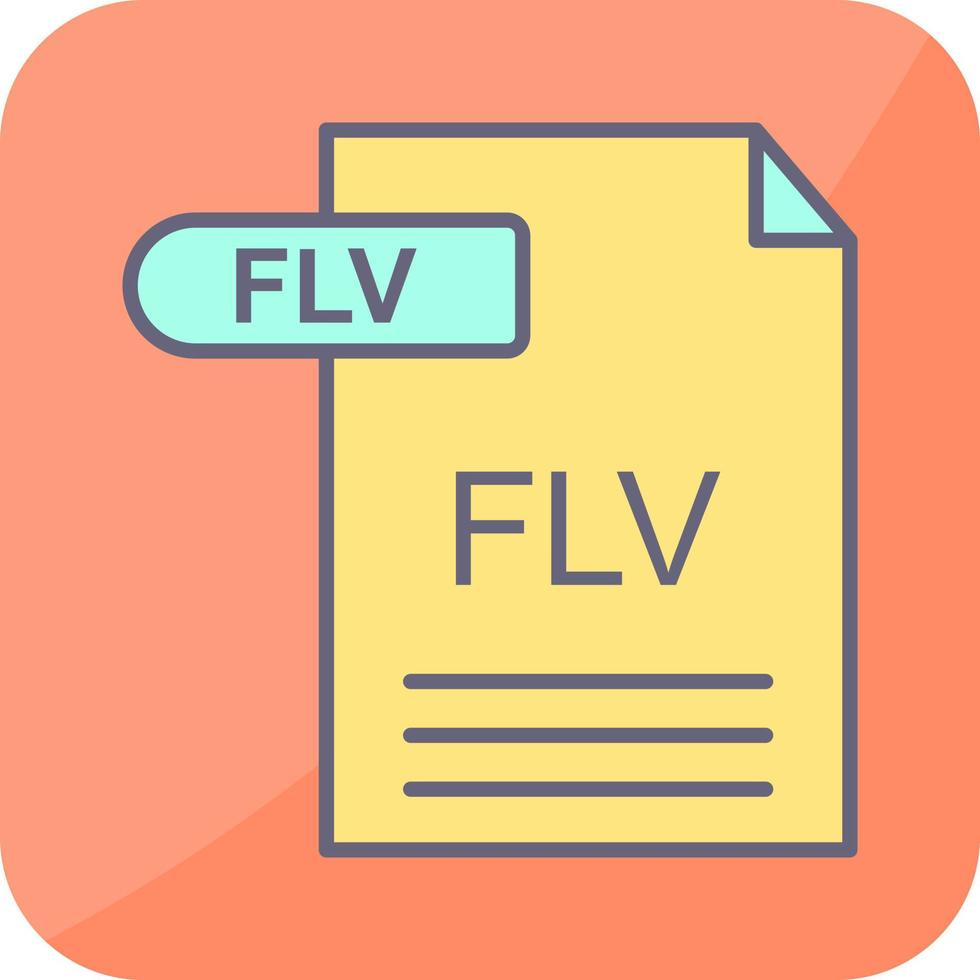 FLV Vector Icon
