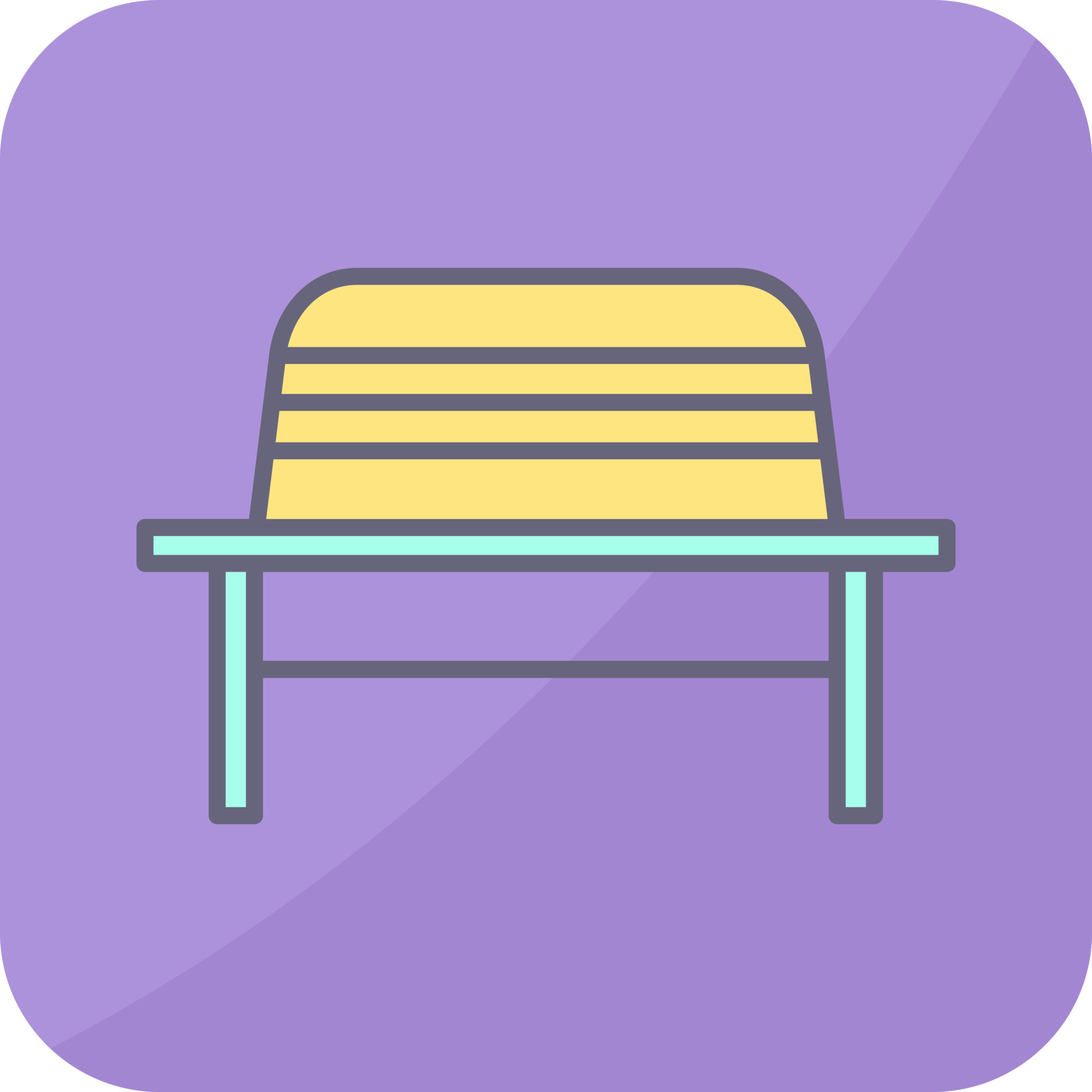 Garden Bench Vector Icon 18758726 Vector Art at Vecteezy
