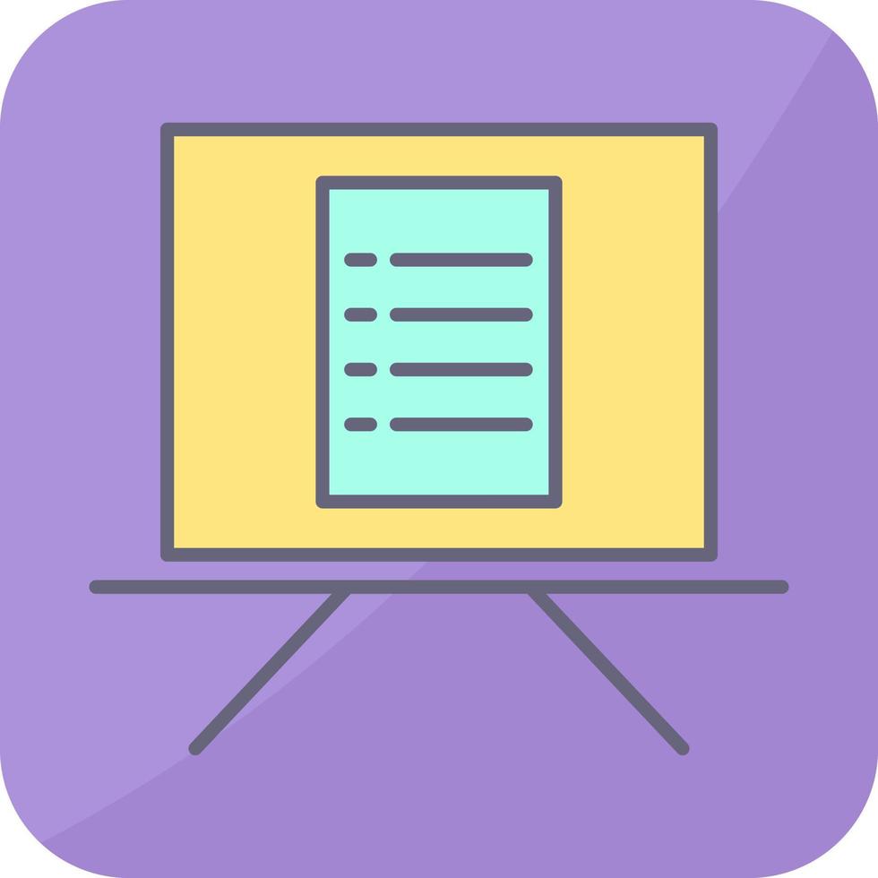Unique Notice Board Vector Icon