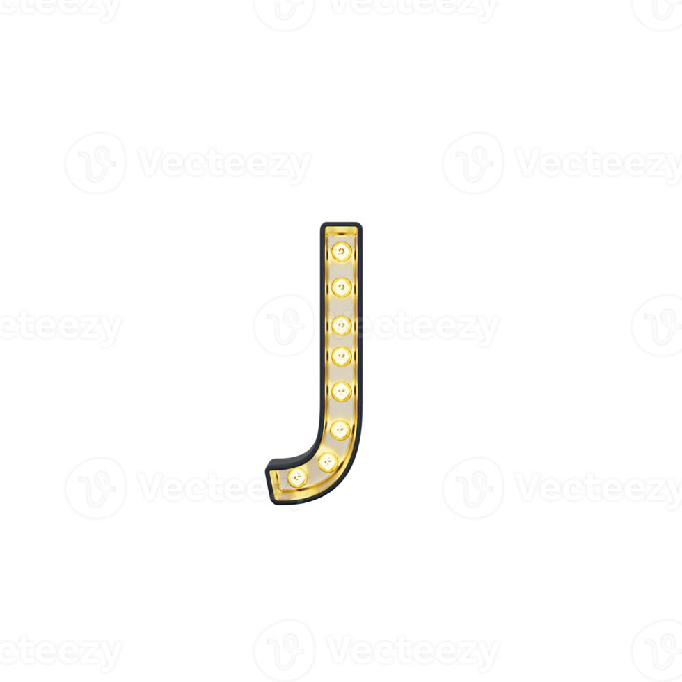 Marquee Alphabet J Light Box png