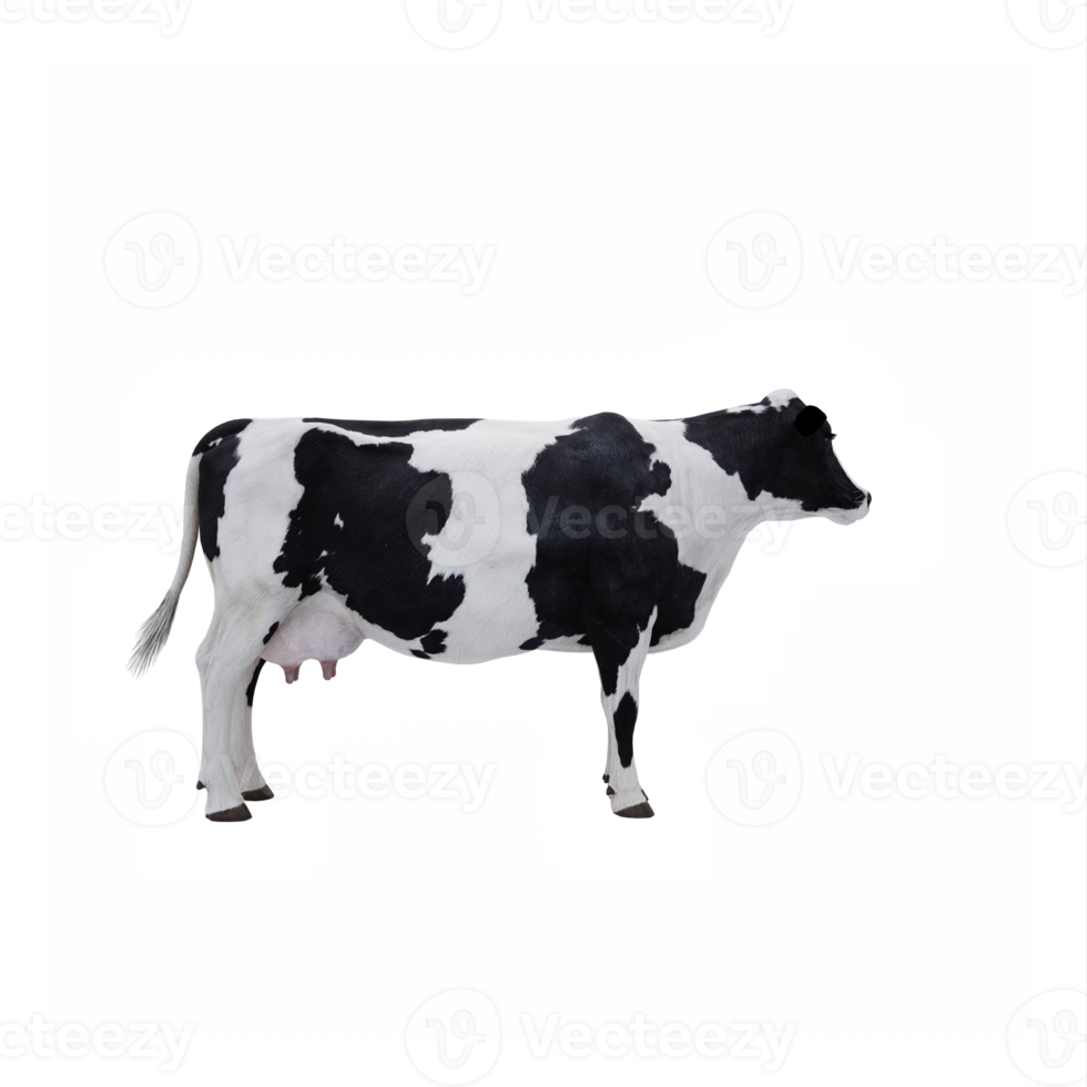 3d cow isolated png