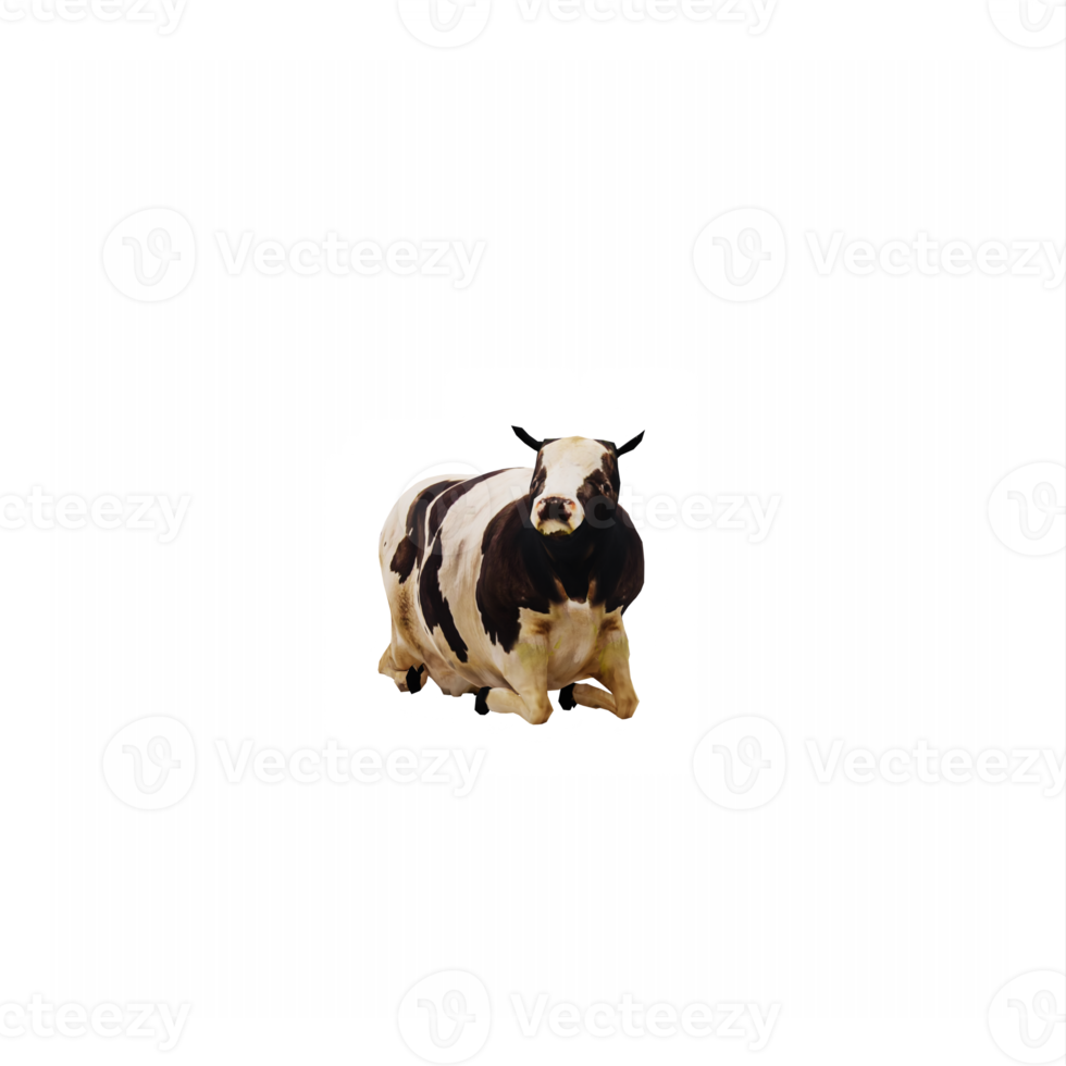 3d cows isolated png