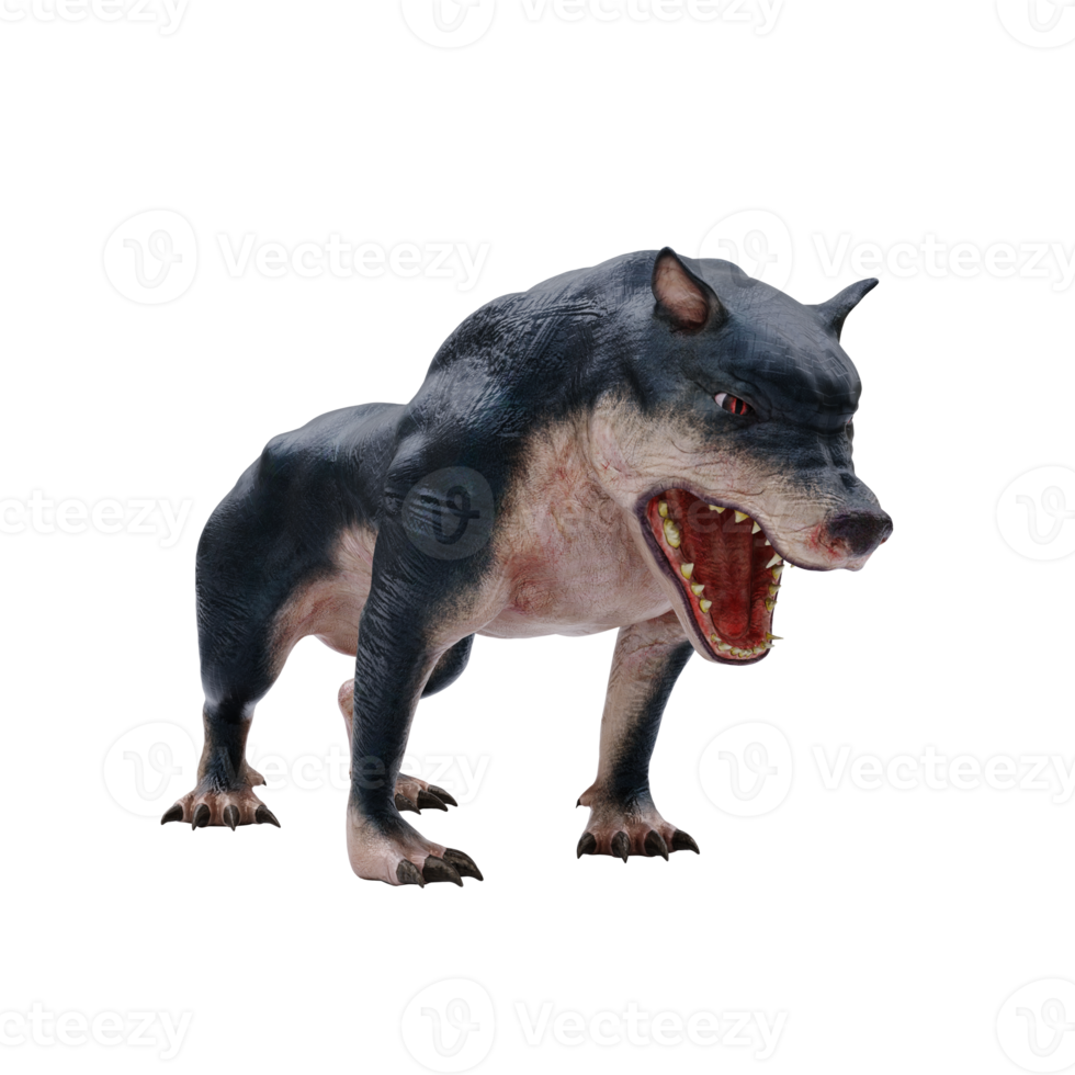 english folklore beast demon dog Barghest isolated png