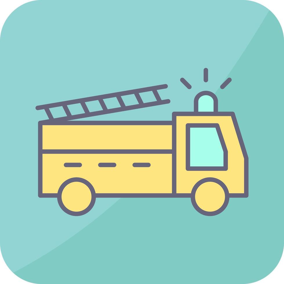 Unique Fire Truck Vector Icon