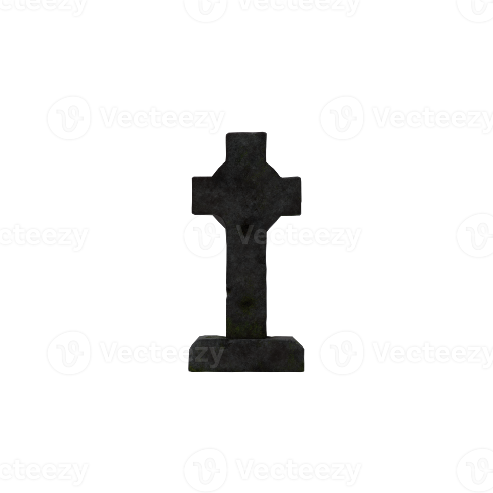 3d Tombstone isolated png