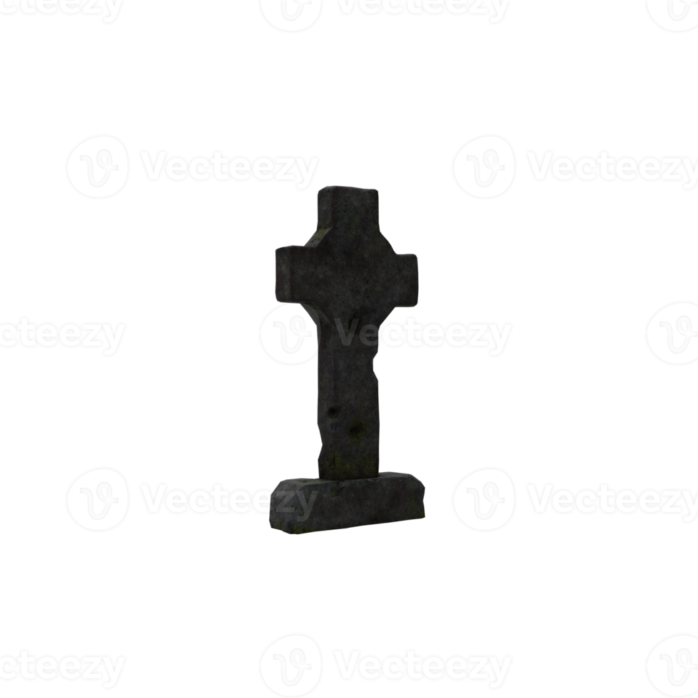 3d Tombstone isolated png