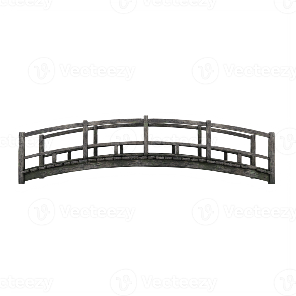 giapponese di legno vecchio ponte png