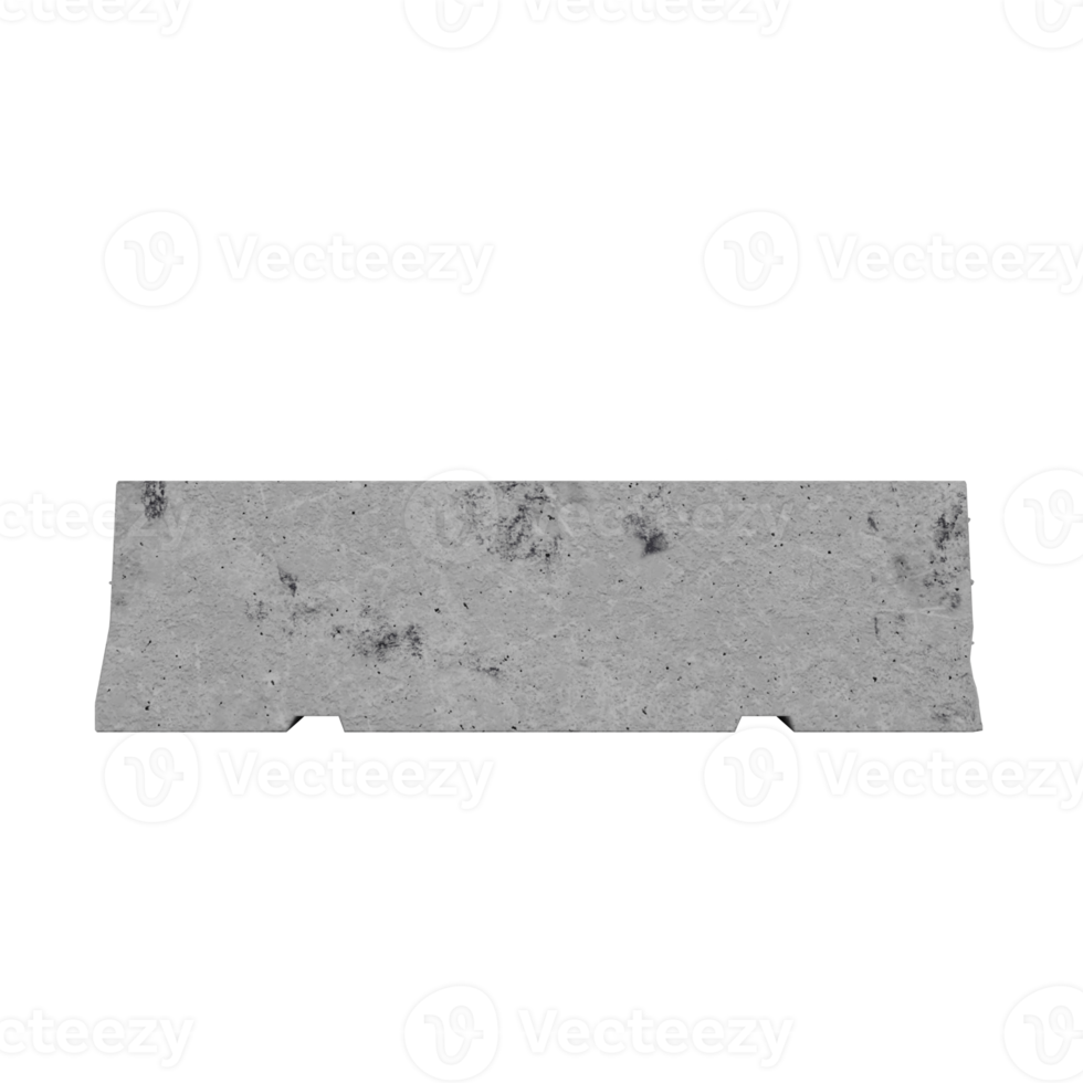 3d Concrete Barrier png