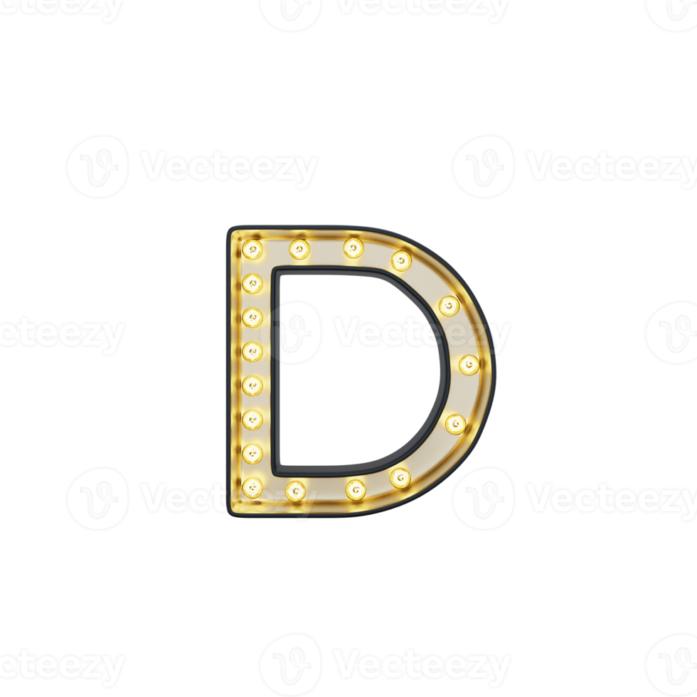 Marquee Alphabet D Light Box png