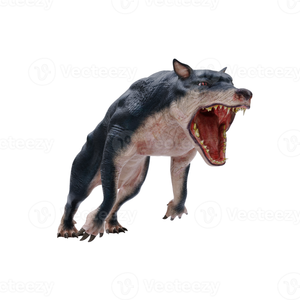 english folklore beast demon dog Barghest isolated png