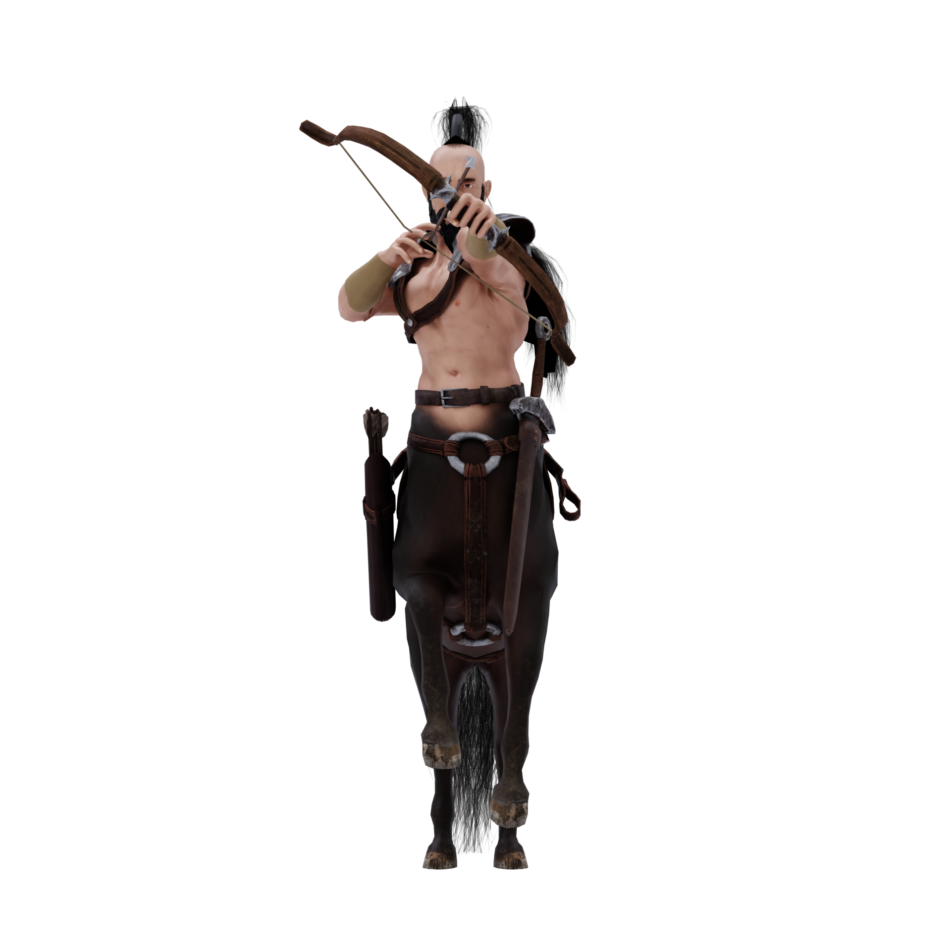zentaur griechische mythologie kreatur halb mann halb pferd isoliertes modell 18759152 PNG