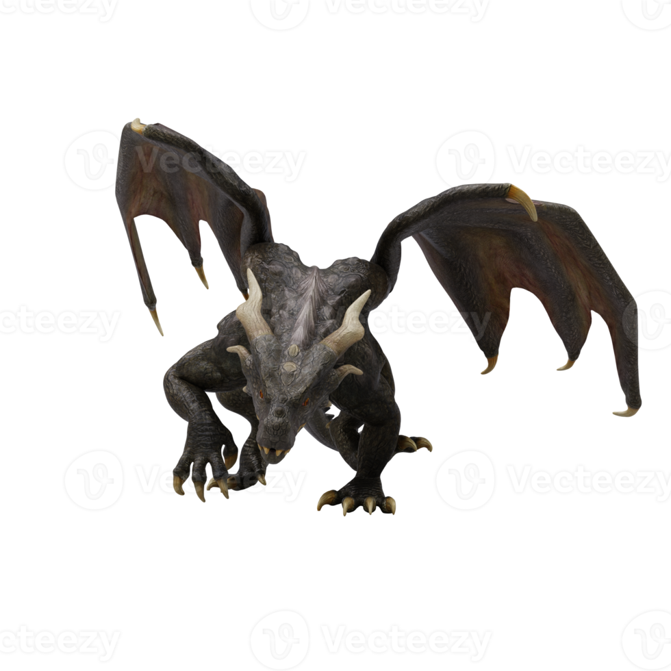 3D-Drache isoliert png