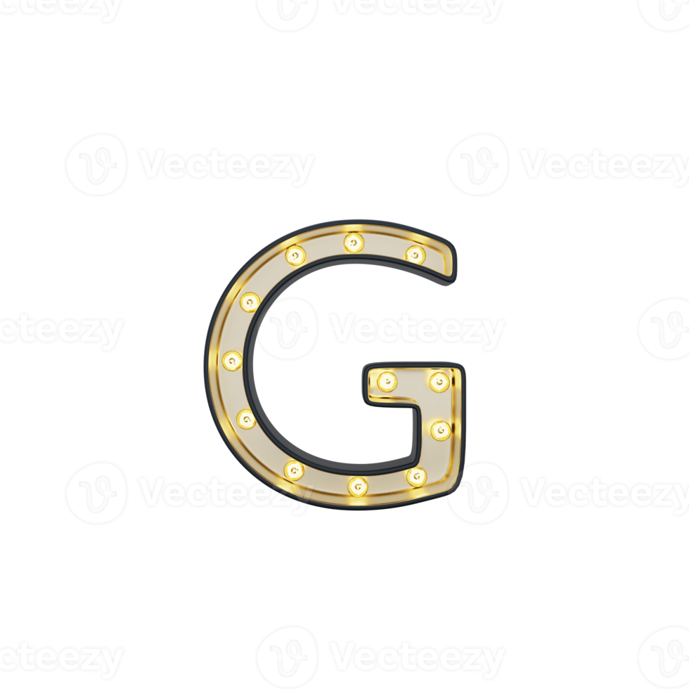 Marquee Alphabet G Light Box png