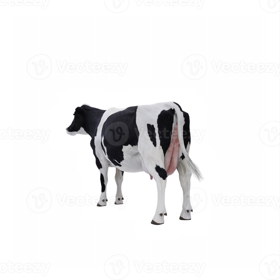 3d cow isolated png