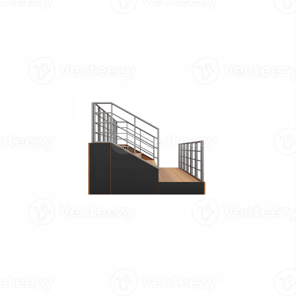 3d bleachers bench isolated png