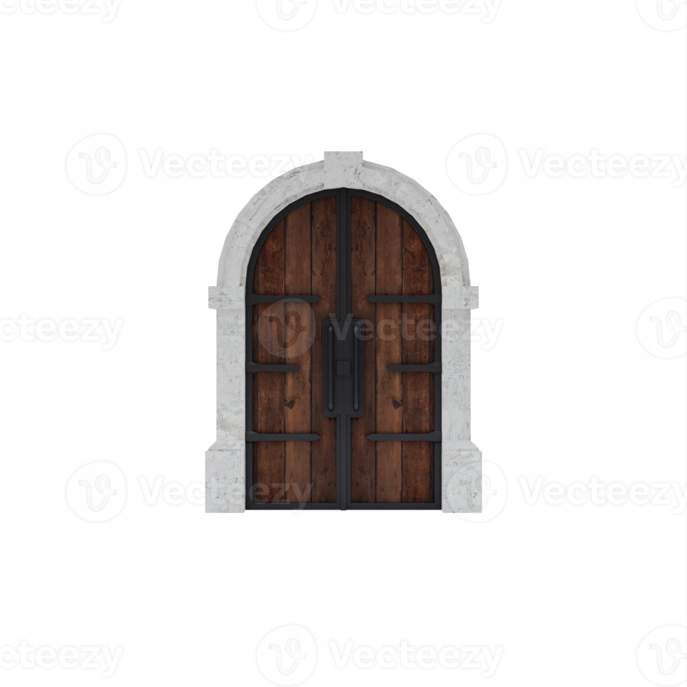 Arc Wooden Gate Door png