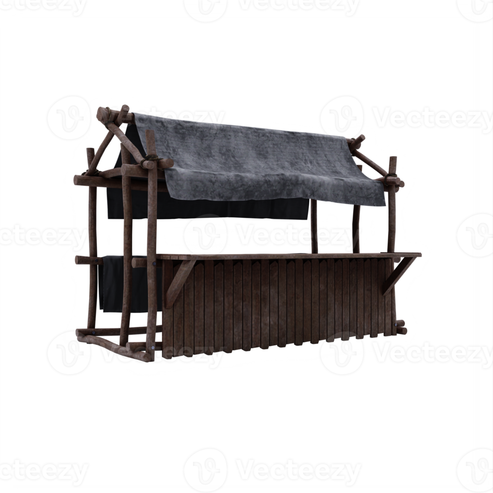 3d Medieval Stall png