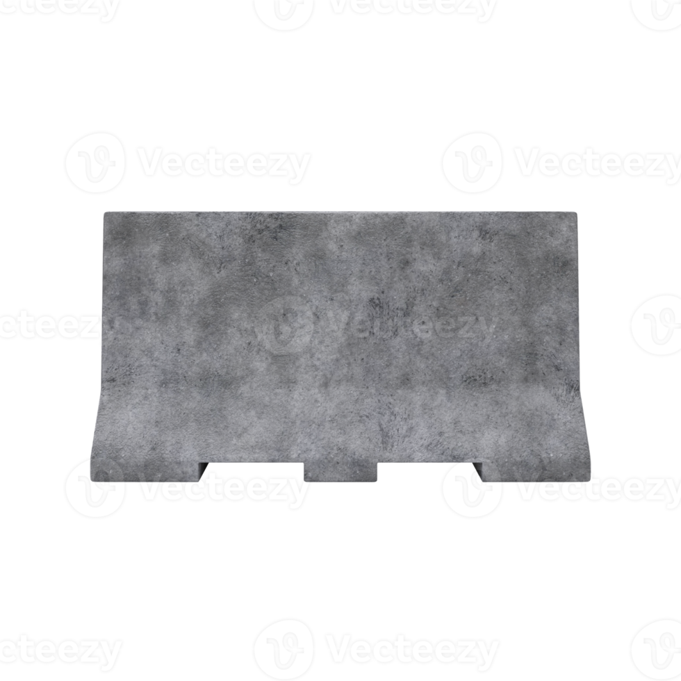 3d Concrete Barrier png