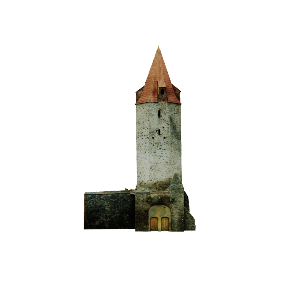 3d tower isolated png