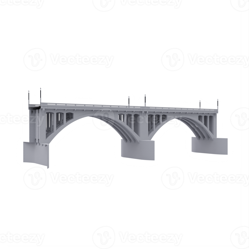 Road bridge isolated png