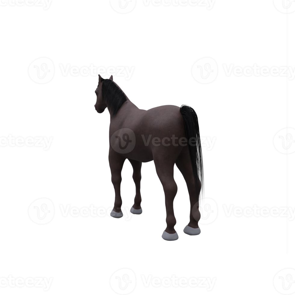 cheval 3d isolé png