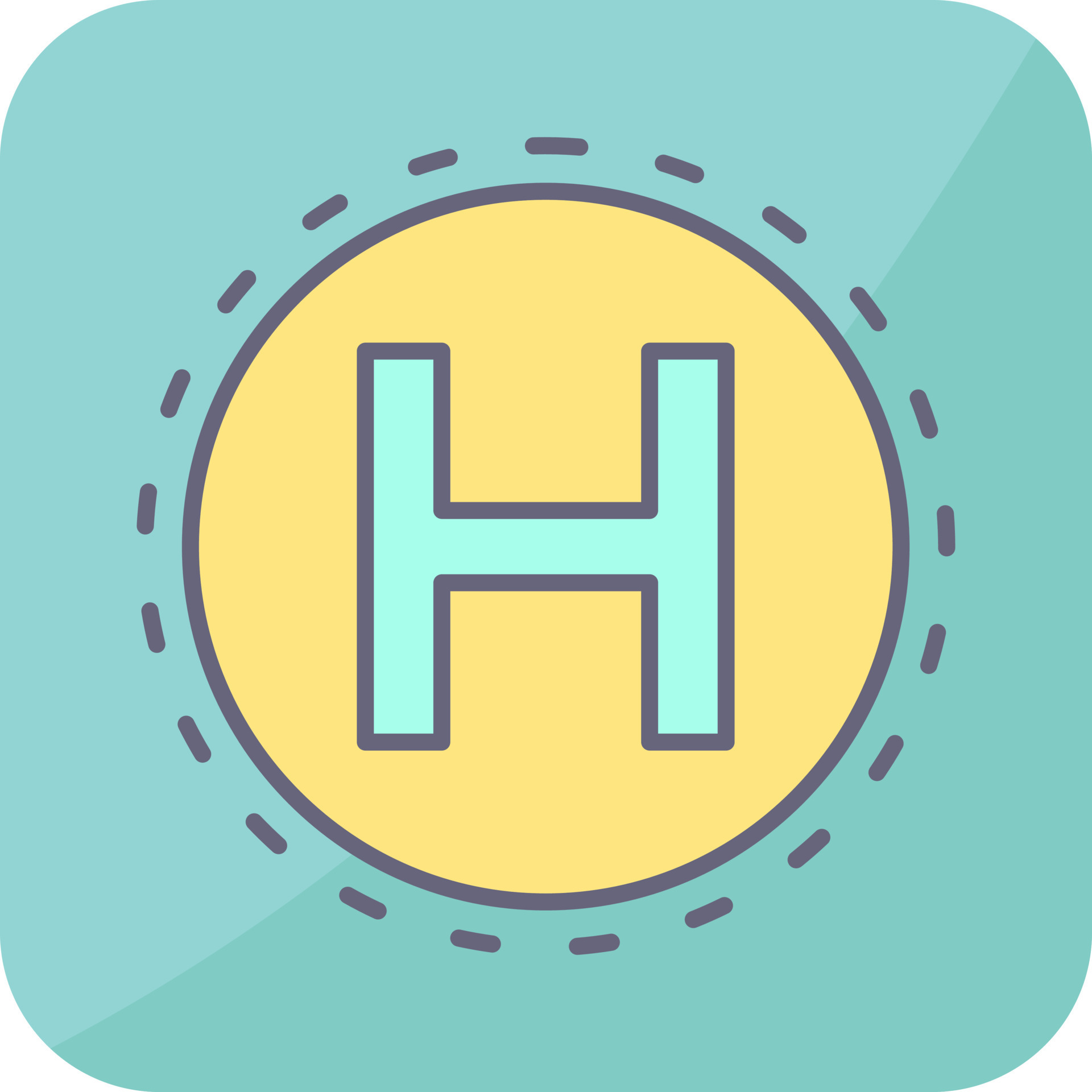 Helipad Vector Icon 18759574 Vector Art at Vecteezy