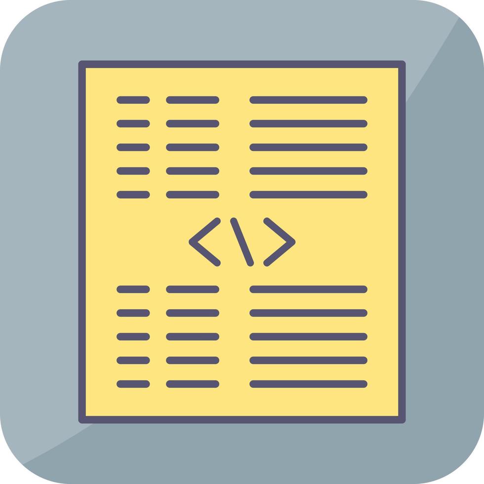 Piece of Code Vector Icon